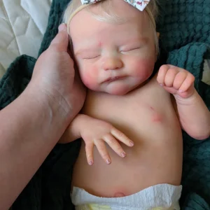 Maple Reborn Baby Girl – Limited Edition 100% Vinyl Newborn with Belly Plate